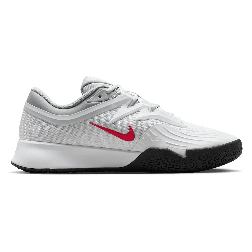Men's Zoom Vapor Pro 3 Tennis Shoes White and Lt Crimson