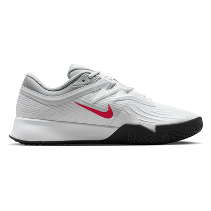 Men's Zoom Vapor Pro 3 Tennis Shoes White and Lt Crimson