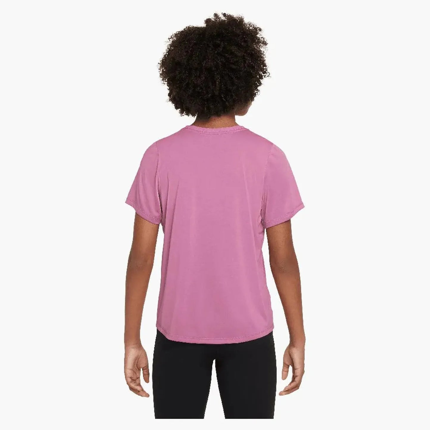 Girls' Fitted Dri-FIT Short-Sleeve Top Magic Flamingo