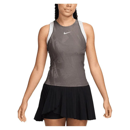 Women's Melbourne Dri-Fit Slam Tennis Tank-Apparel-Nike-FZ6475-S25-289-3-Tennis Express