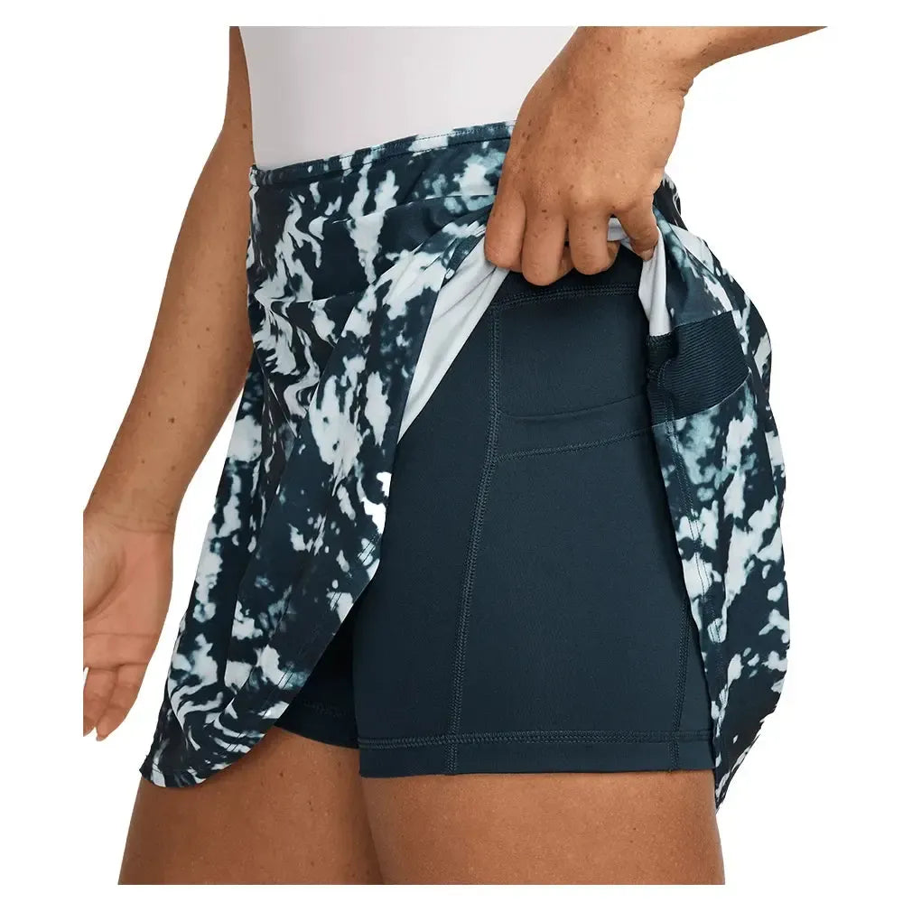 Women's Dri-FIT Victory Flouncy 15" Print Tennis Skort Armory Navy and White