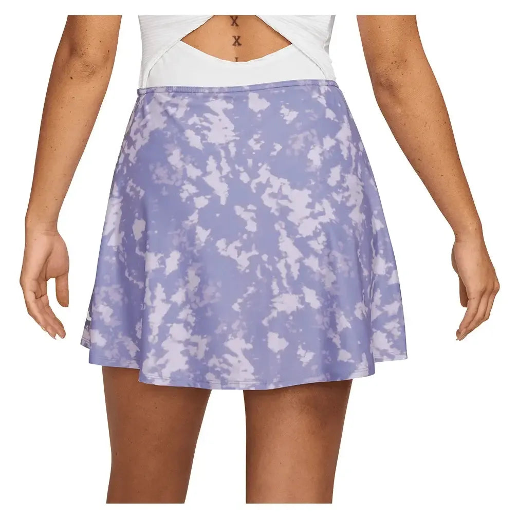 Women's Dri-FIT Victory Flouncy 15" Print Tennis Skort Lilac Ice and White