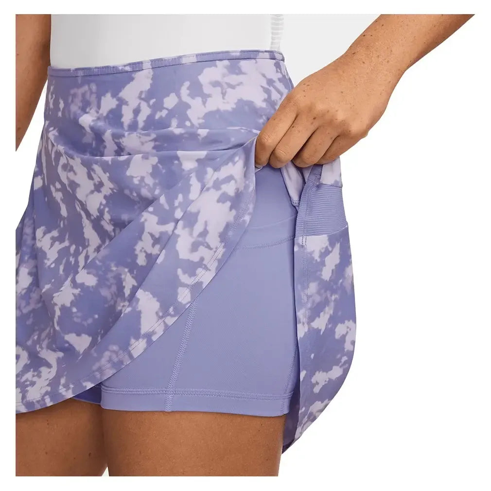 Women's Dri-FIT Victory Flouncy 15" Print Tennis Skort Lilac Ice and White