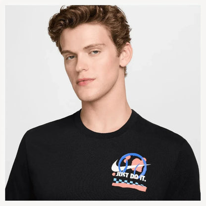 Mens Dri-Fit Tennis Tee Black