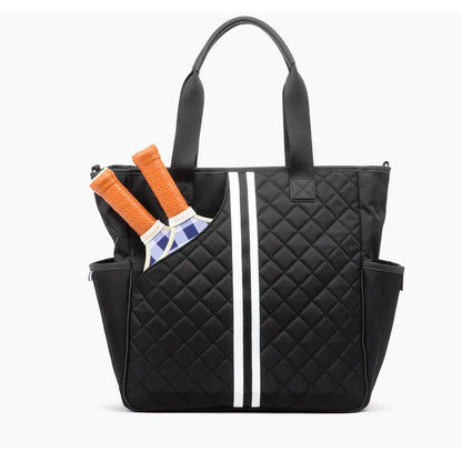 Belle Tennis and Pickleball Tote Black-Bags-Trelle Co.-G5001BEL5-0001-707963Tennis Express