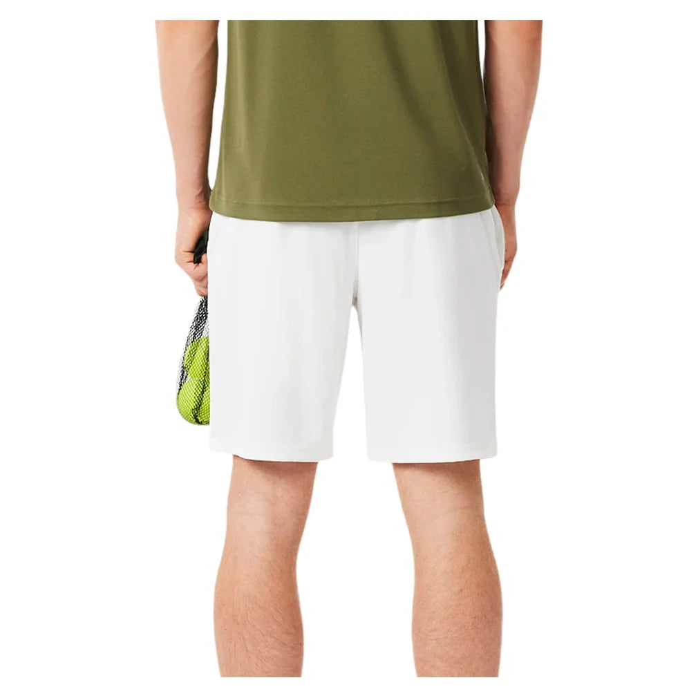 Men's Players Team Leader On Court Players Mesh 8 Inch Tennis Short White