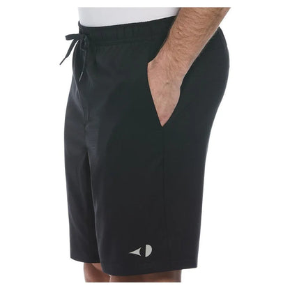Men's Solid Athletic 9 Inch Tennis Short Caviar