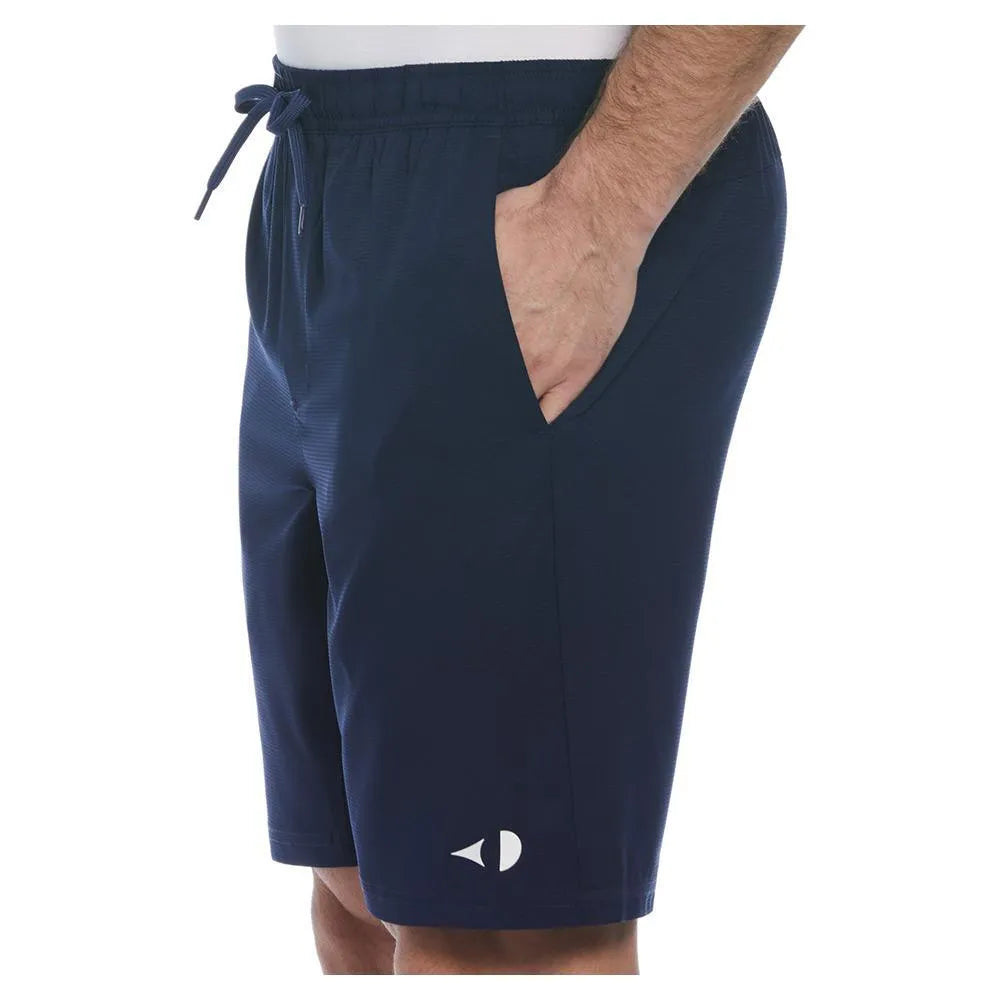 Men's Solid Athletic 9 Inch Tennis Short Peacoat