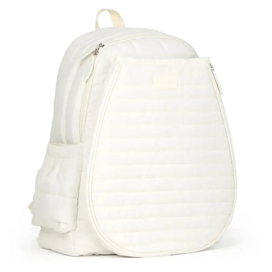 Game On Tennis Backpack Winter White Puffer-Bags-Ame and Lulu-GTBP372-1-2-[Sku]-Tennis Express