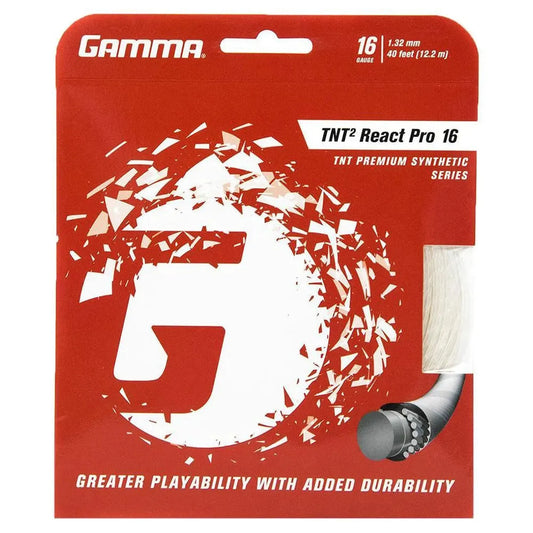 TNT2 React Pro Tennis String-Strings-Gamma-GTRP-SET-16-1-Tennis Express