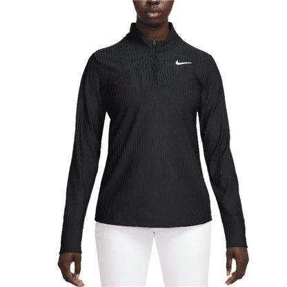 Women's Dri-Fit Advantage Tour 1/2 Zip Long Sleeve Tennis Top-Apparel-Nike-HF6582-010-Tennis Express