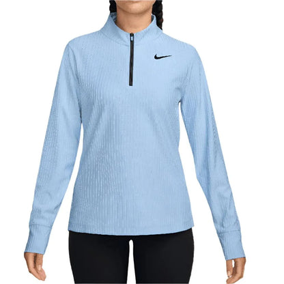Women's Dri-Fit Advantage Tour 1/2 Zip Long Sleeve Tennis Top-Apparel-Nike-HF6582-422-Tennis Express