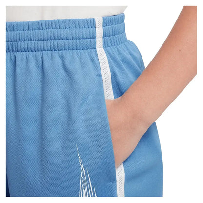 Boys' Dri-FIT Multi Woven Training Short Blue Beyond and White