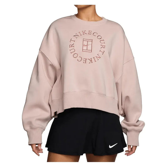 Women's Court Heritage Phoenix Fleece Oversized Long Sleeve Tennis Crew-Apparel-Nike-HJ8988-667-Tennis Express