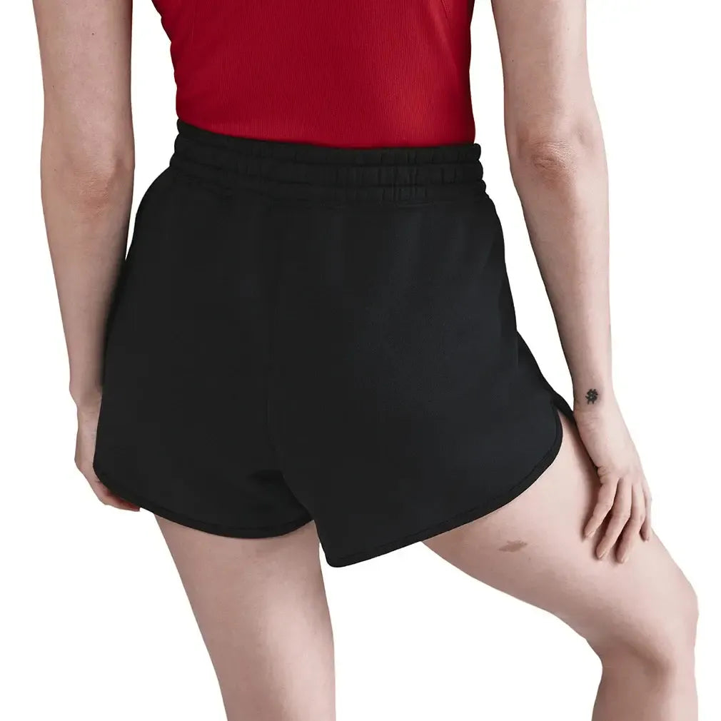 Women's Court Heritage Mid-Rise Fleece Tennis Shorts Black