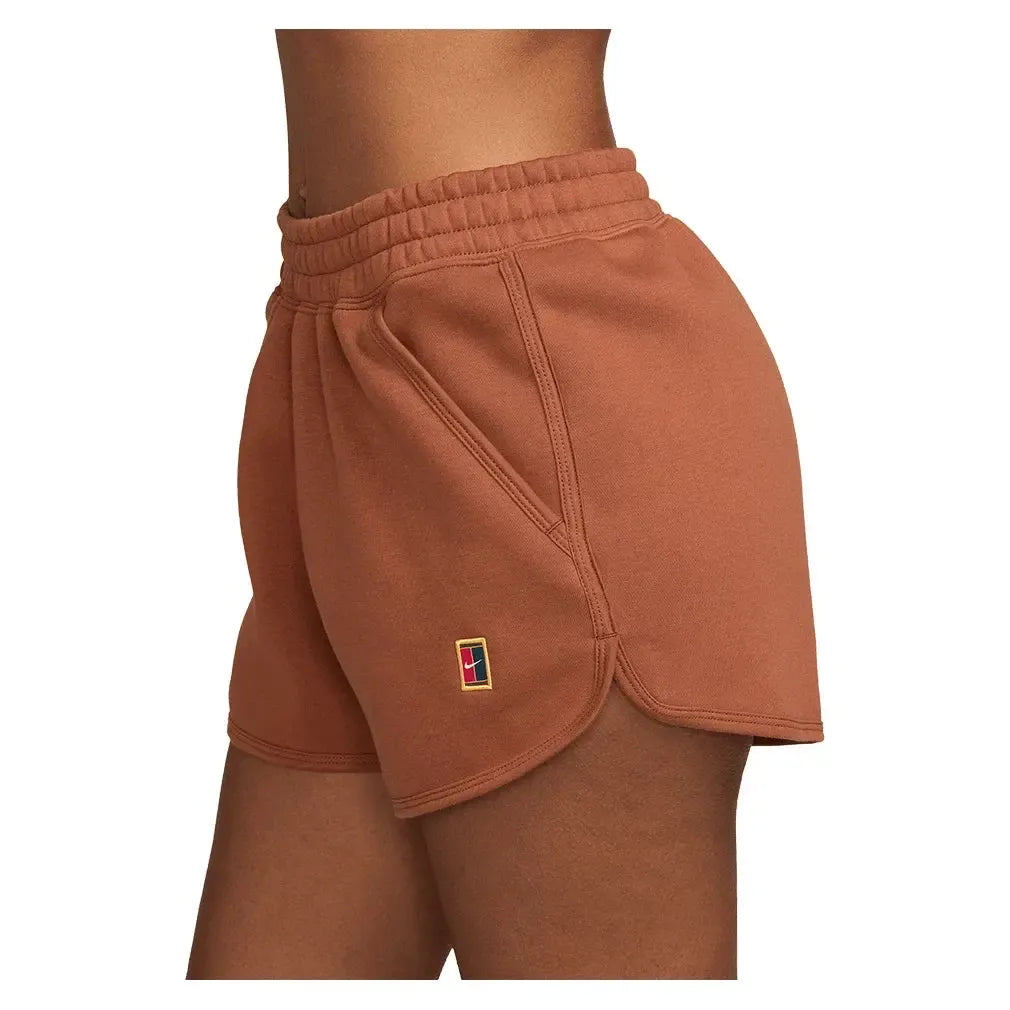 Women's Court Heritage Mid-Rise Fleece Tennis Shorts