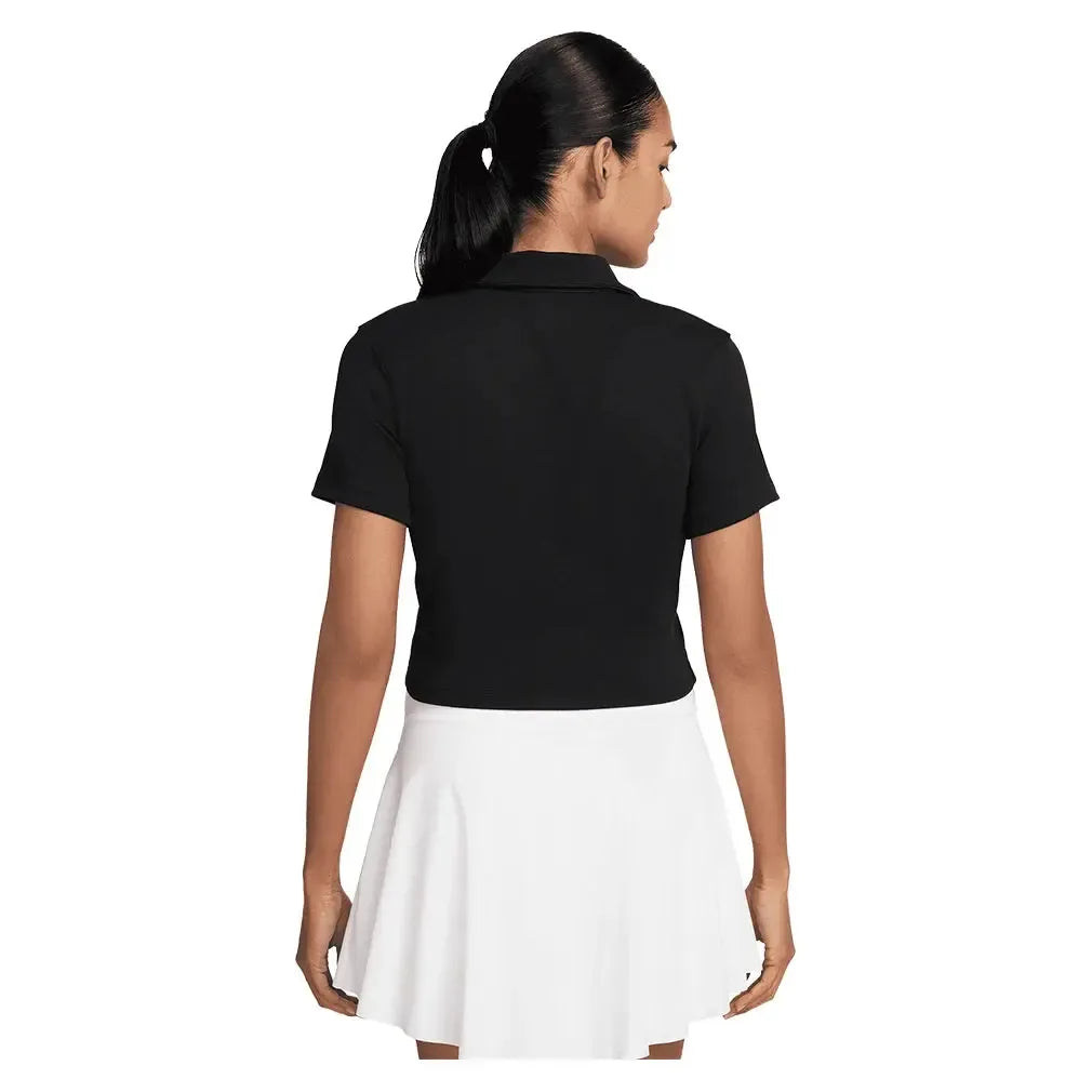 Women's Court Heritage Short-Sleeve Cropped Tennis Polo