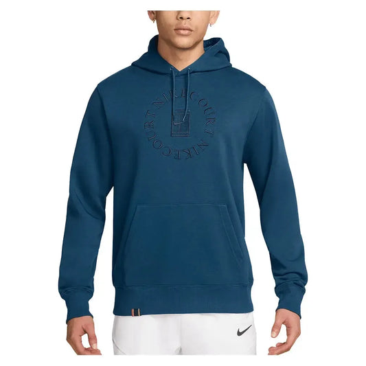 Men's Court Dri-FIT Heritage Fleece Pullover Tennis Hoodie-Apparel-Nike-HM6759-F25-415-3-Tennis Express
