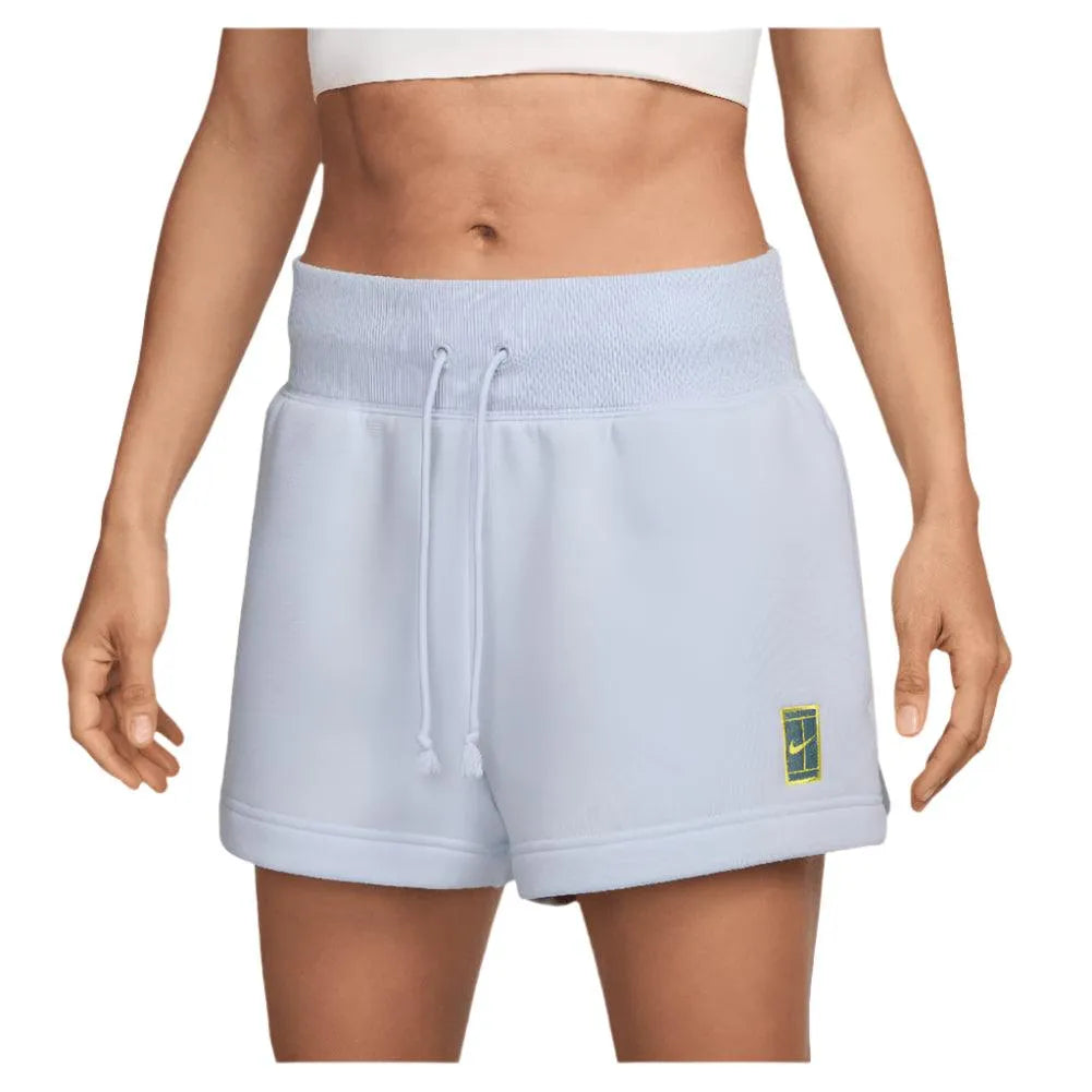 Women's Court High-Waisted Heritage Phoenix Fleece Tennis Shorts-Apparel-Nike-HQ0364-085-1-[Sku]-Tennis Express