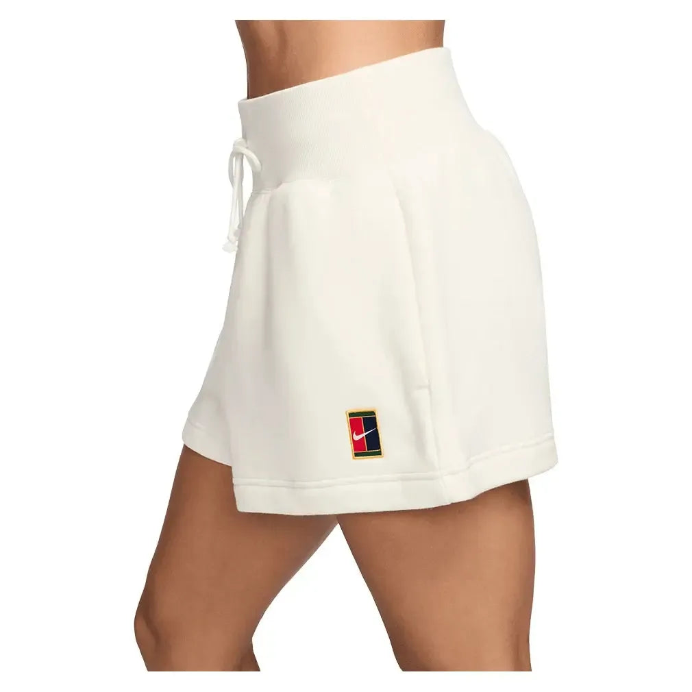 Women's Court Phoenix Fleece Tennis Short Pale Ivory