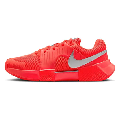Women's Zoom GP Challenge 1 PRM New York Tennis Shoes Bright Crimson and Metallic Silver