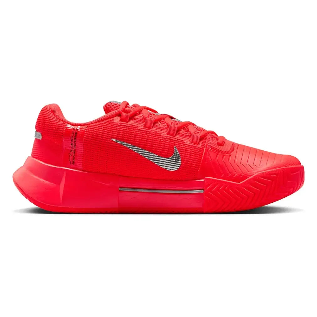 Women's Zoom GP Challenge 1 PRM New York Tennis Shoes Bright Crimson and Metallic Silver