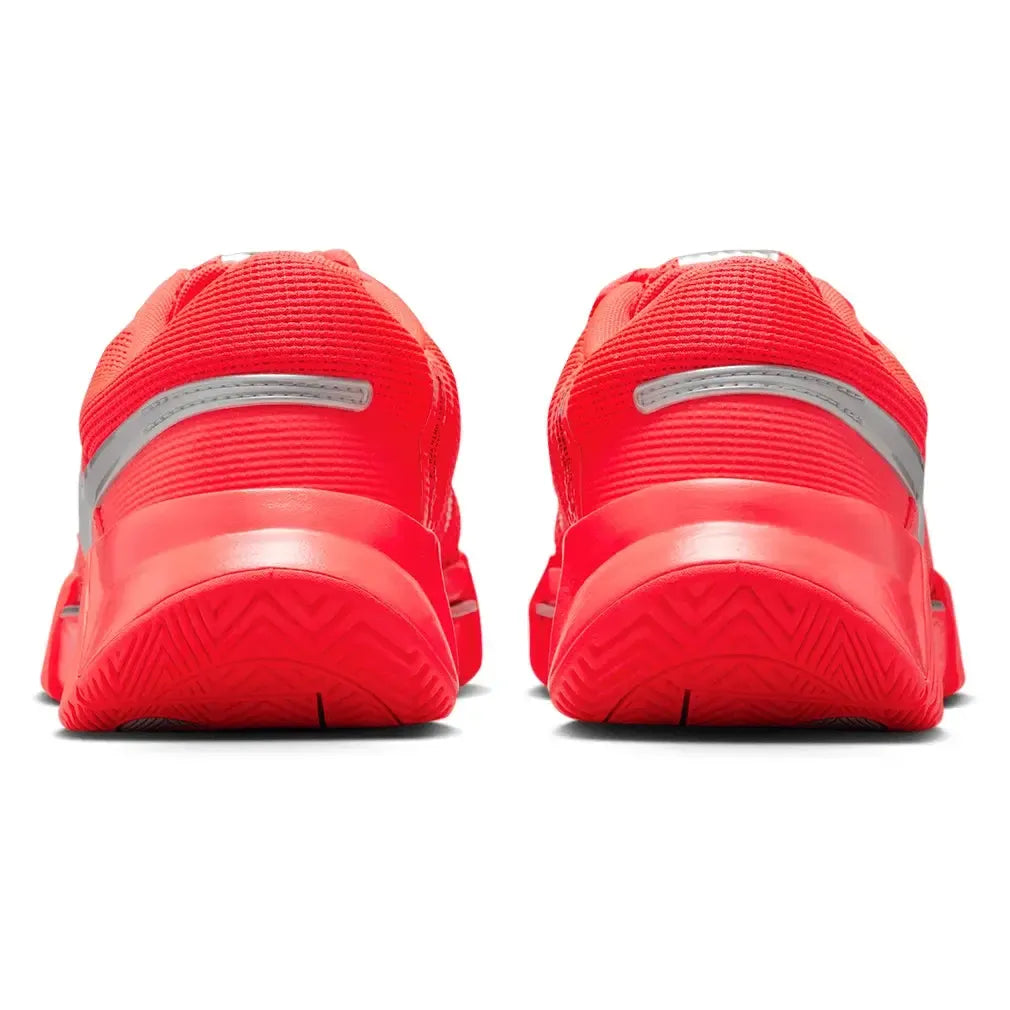 Women's Zoom GP Challenge 1 PRM New York Tennis Shoes Bright Crimson and Metallic Silver