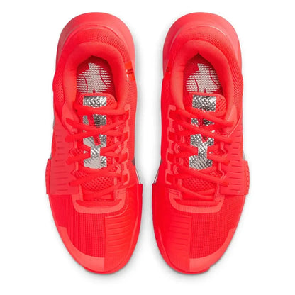 Women's Zoom GP Challenge 1 PRM New York Tennis Shoes Bright Crimson and Metallic Silver