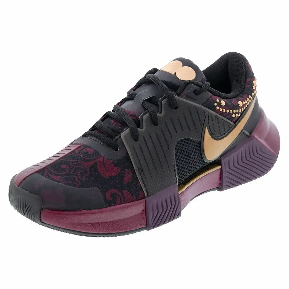 Women's Naomi Osaka Zoom GP Challenge 1 Tennis Shoes Bordeaux and Metallic Gold-Footwear-Nike-HQ2553-601H25copy-Tennis Express