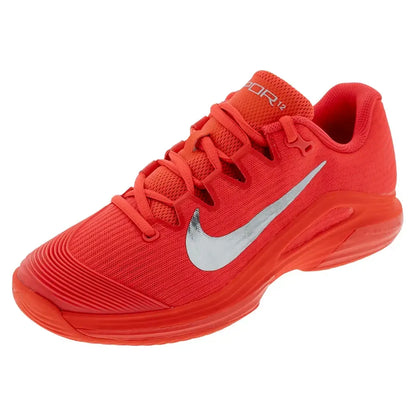 Women's Zoom Vapor 12 PRM New York Tennis Shoes Bright Crimson and Metallic Silver-Footwear-Nike-HQ2595-600F25copy-Tennis Express