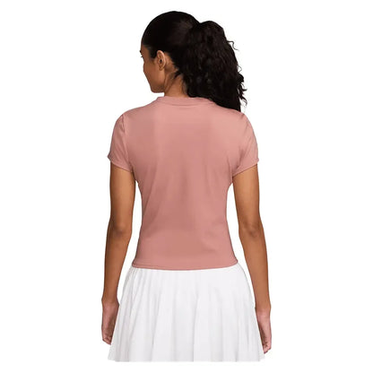 Women's Court Dri-FIT Advantage Short Sleeve Tennis Top Red Stardust