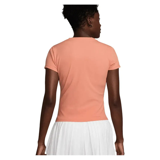 Women's Dri-Fit Advantage Short Sleeve Tennis Top Apricot Agate