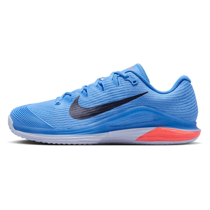 Men's Zoom Vapor 12 Clay Tennis Shoes University Blue and Midnight Navy
