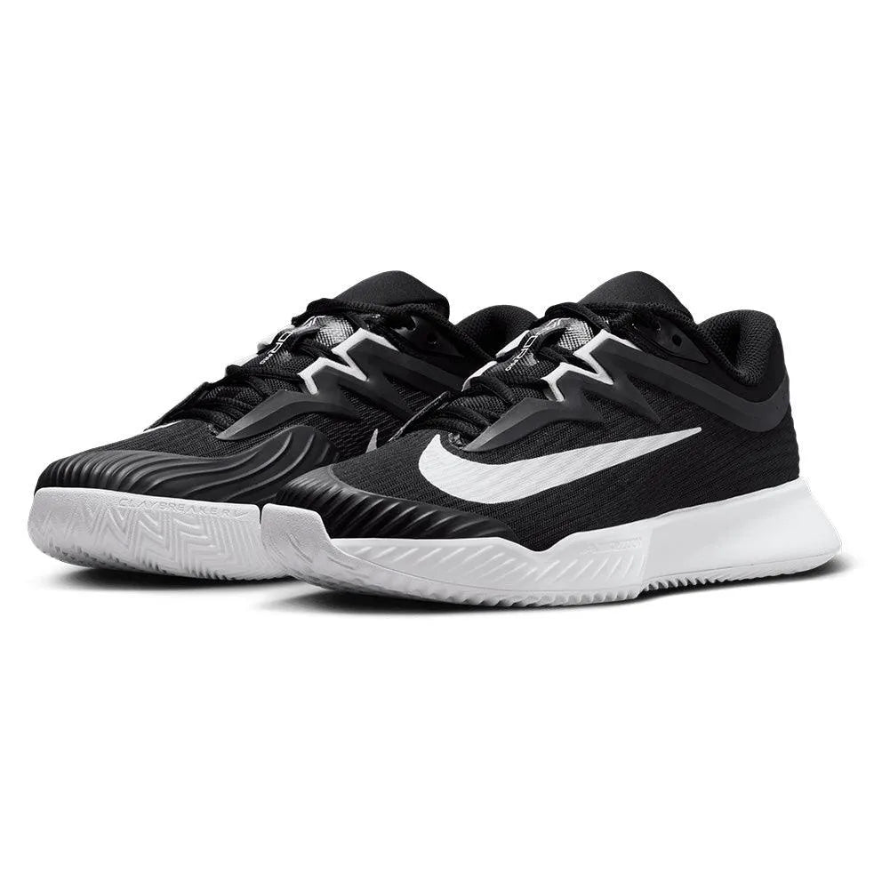 Women's Zoom Vapor Pro 3 Clay Tennis Shoes Black and White