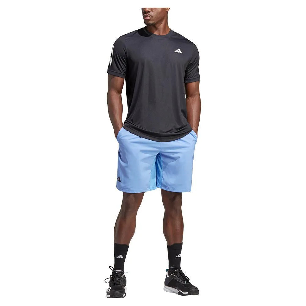 Men's Club 3 Stripe Tennis Top Black