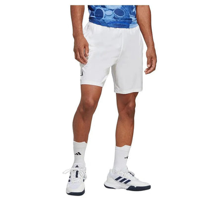 Men's Club Stretch Woven 7 Inch Tennis Shorts White