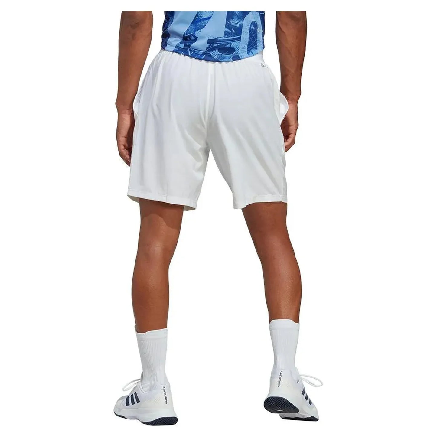 Men's Club Stretch Woven 7 Inch Tennis Shorts White