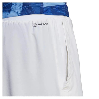Men's Club Stretch Woven 7 Inch Tennis Shorts White