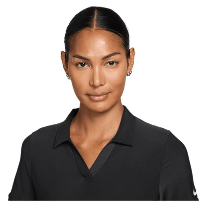 Women's Dri-FIT Victory Tennis Polo Dress Black and White