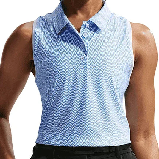 Women's Dri-FIT Victory Sleeveless Print Tennis Polo
