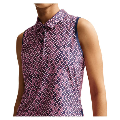 Women's Dri-FIT Victory Sleeveless Print Tennis Polo