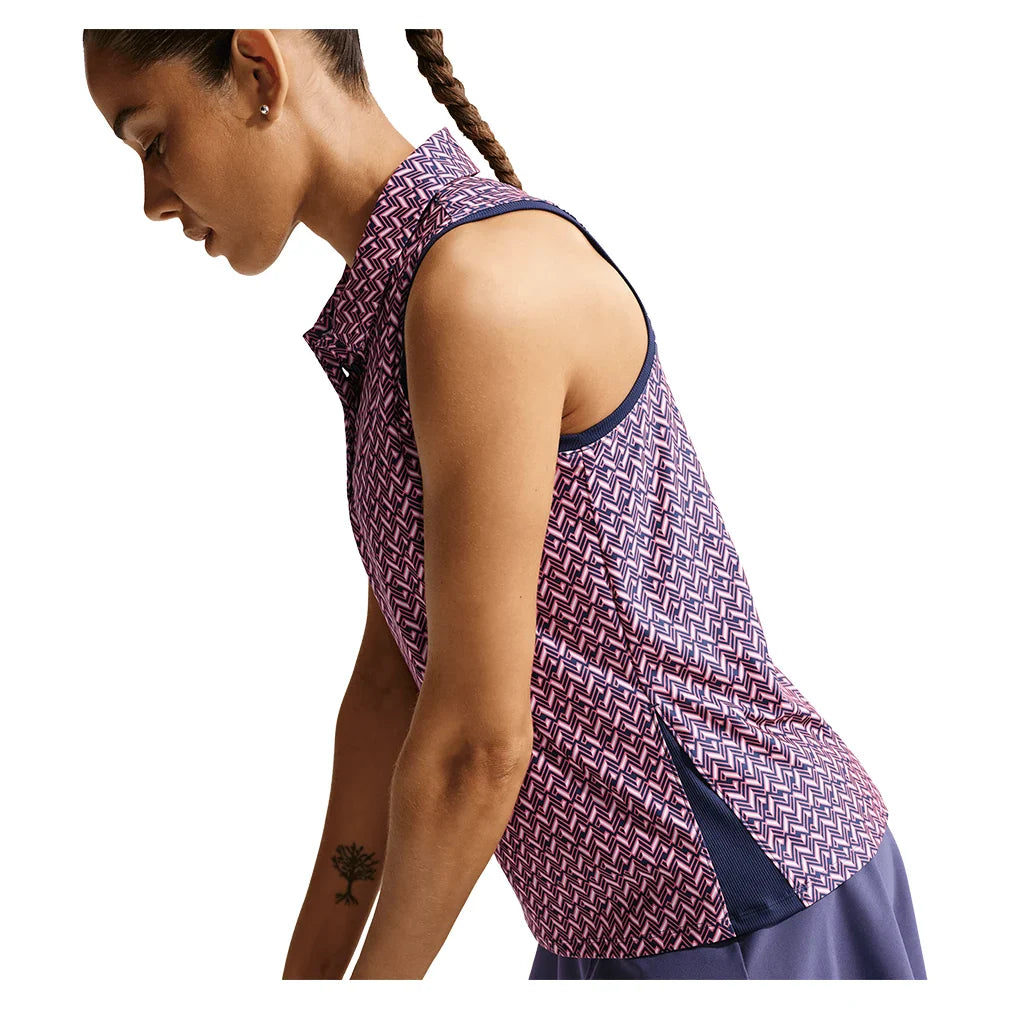 Women's Dri-FIT Victory Sleeveless Print Tennis Polo