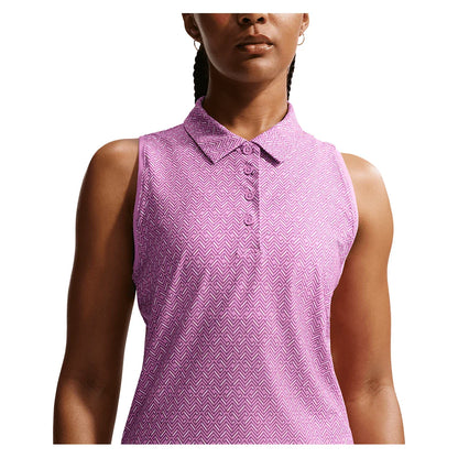 Women's Dri-FIT Victory Sleeveless Print Tennis Polo