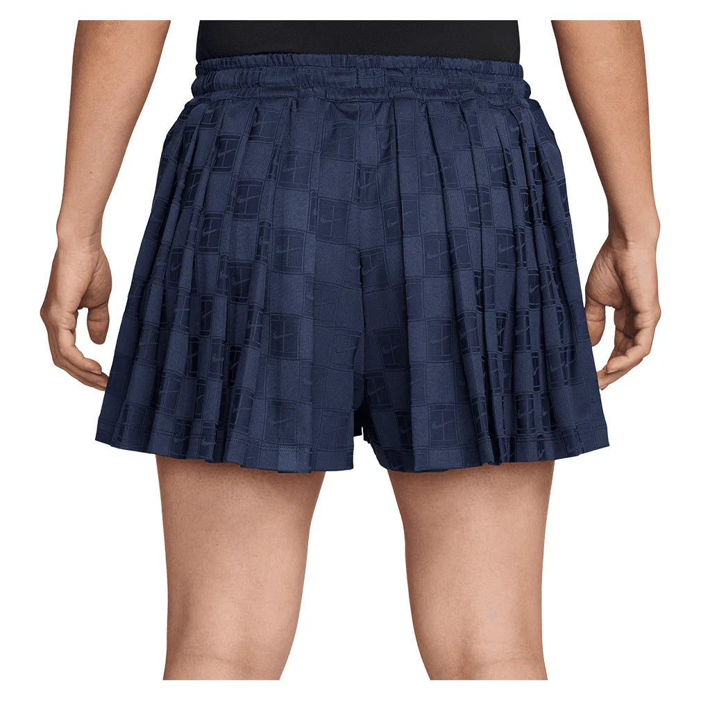 Women's Dri-FIT Court Collection High Rise Tennis Short Midnight Navy