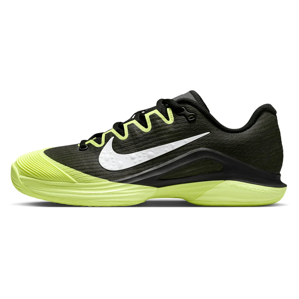 Women's Vapor 12 PRM Tennis Shoes Black and Lemon
