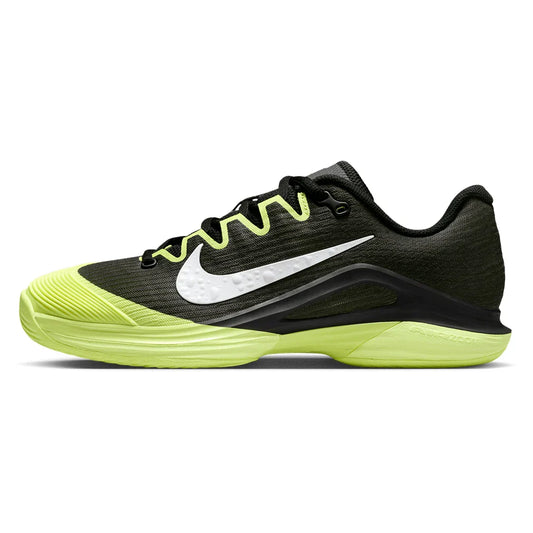 Women's Vapor 12 PRM Tennis Shoes Black and Lemon