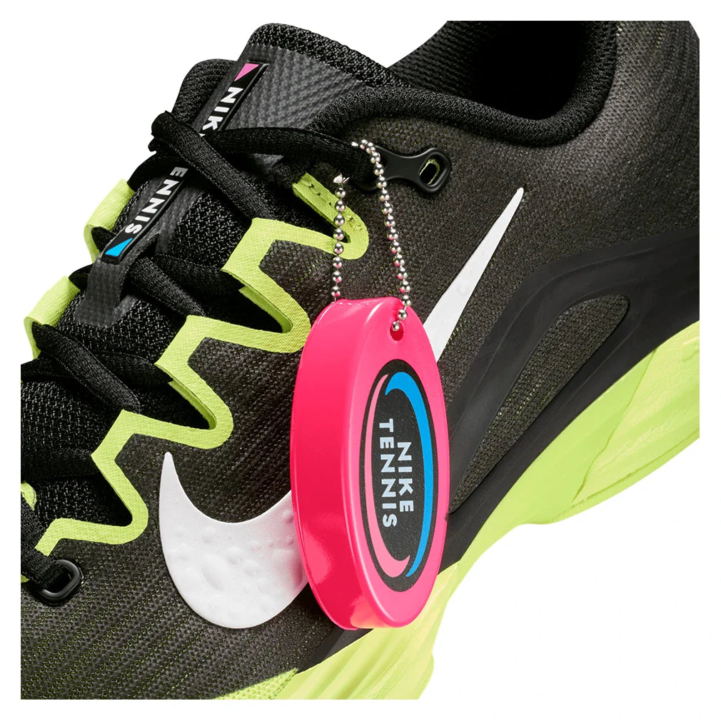 Women's Vapor 12 PRM Tennis Shoes Black and Lemon