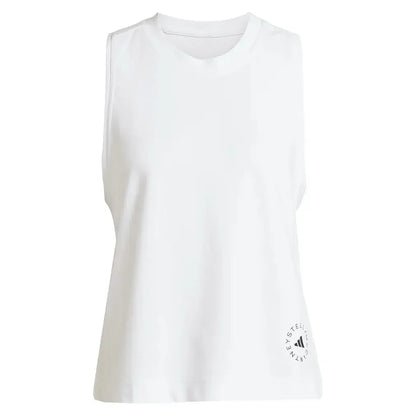 Women's Stella McCartney Logo Tank Top White-Apparel-Adidas-IB6858_2-Tennis Express