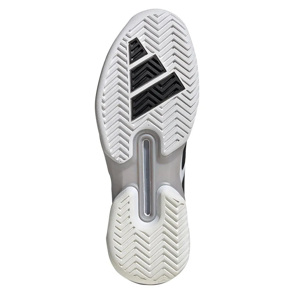 Men's Adizero Ubersonic 5 Tennis Shoes White and Core Black