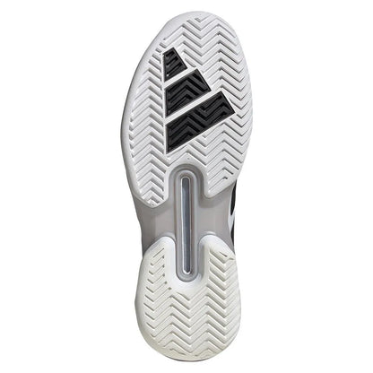 Men's Adizero Ubersonic 5 Tennis Shoes White and Core Black